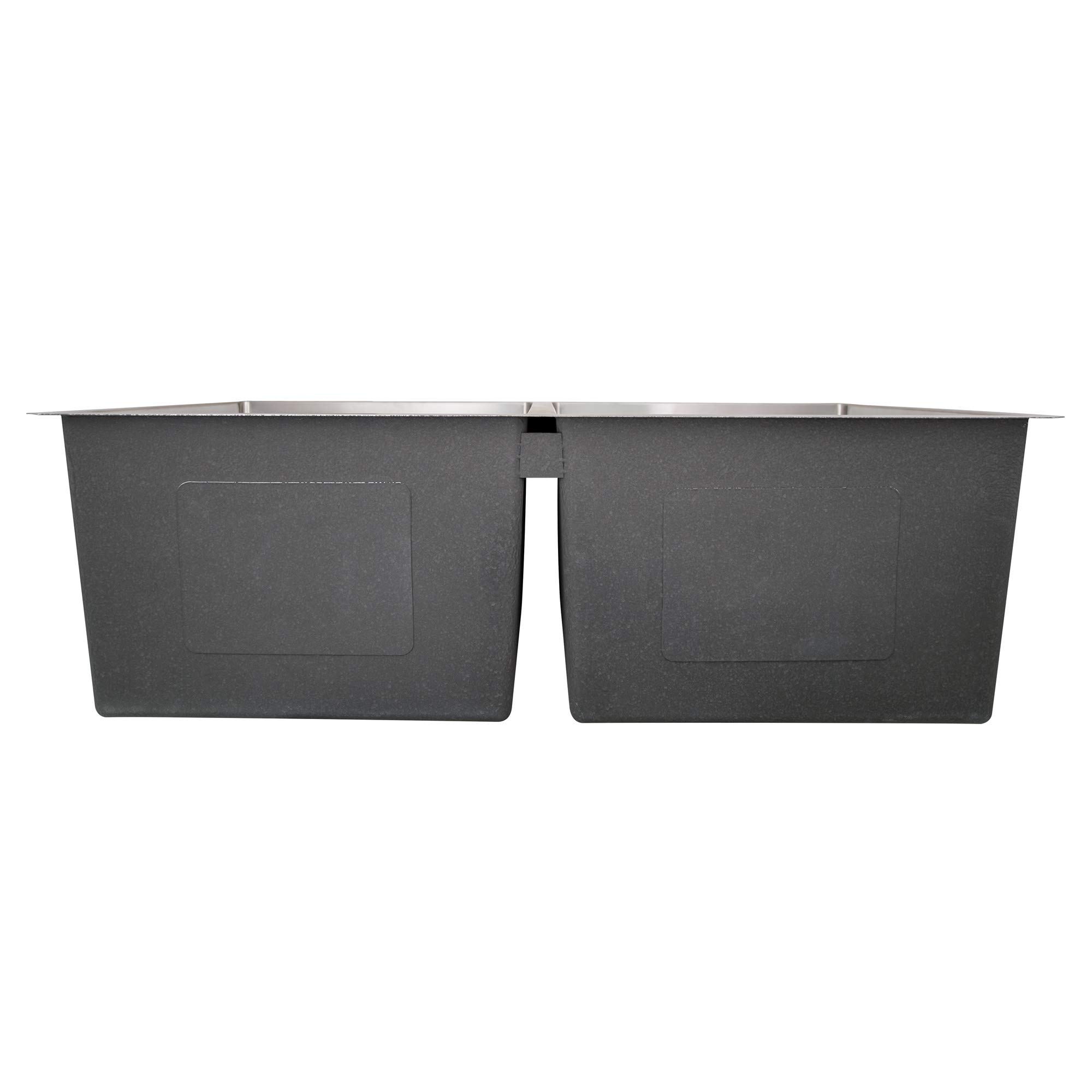 Design House 110023 Rectangular Double Bowl 32x18x10-inch 18-Gauge Undermount Kitchen Sink, Stainless Steel - Image 3
