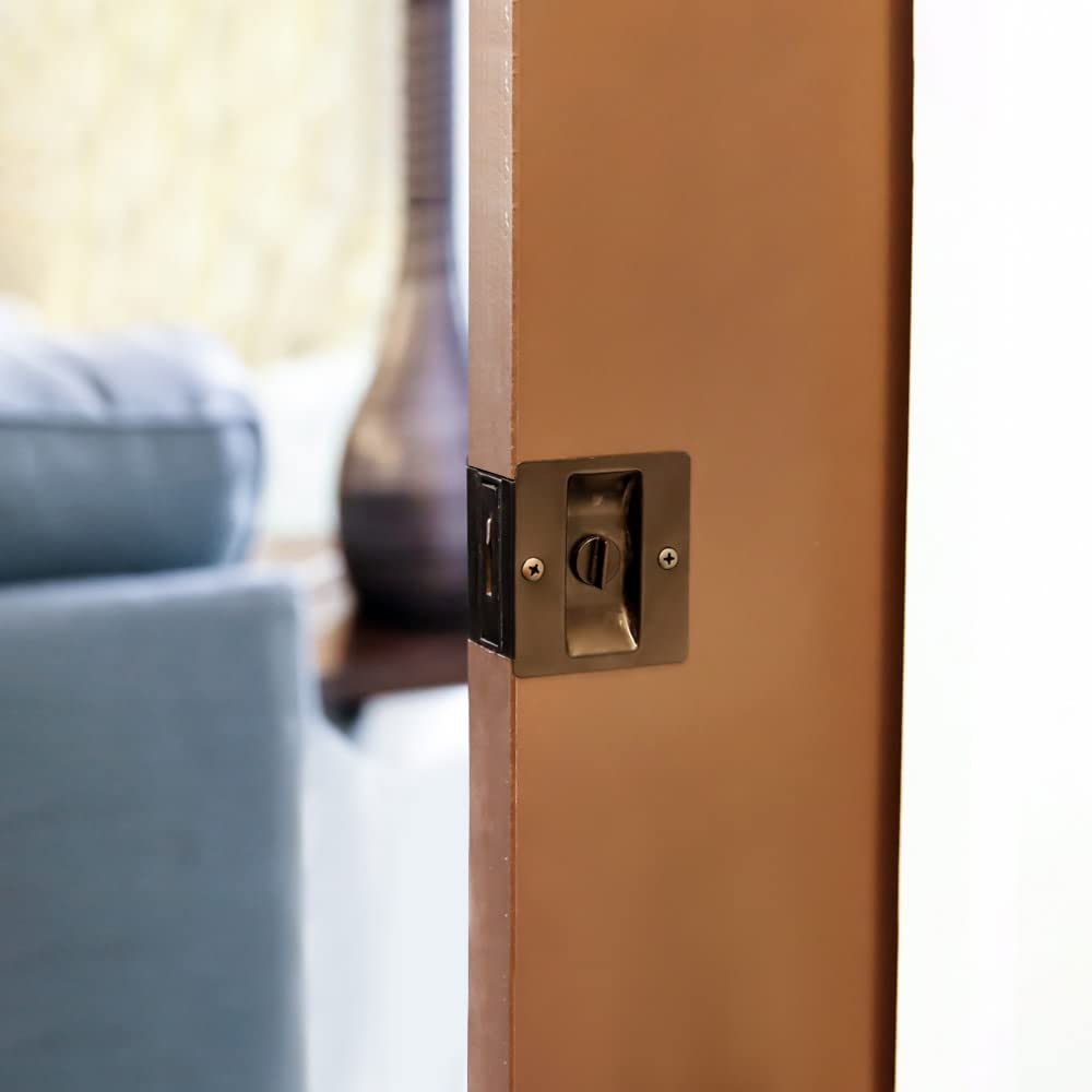 Design House 182105 Pocket Door Passage Hall and Closet Pull Oil Rubbed Bronze 2-Pack - Image 6