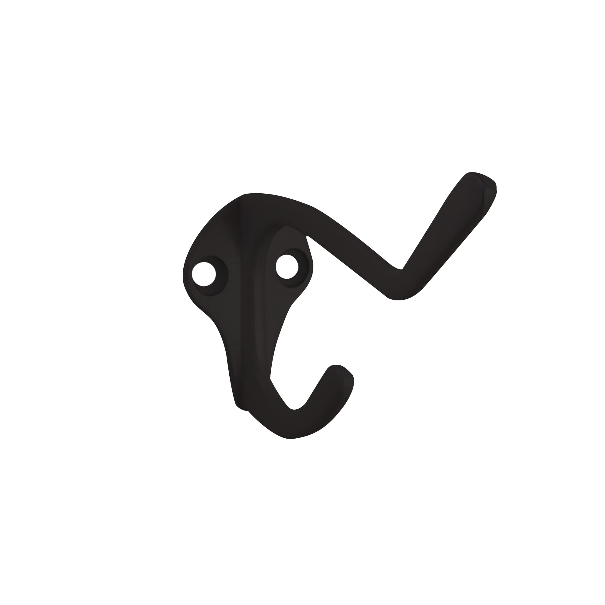 Design House 188144 Classic 3-inch Double Hat and Coat Hook for Bathroom Bedroom Closet Kitchen or Office Matte Black 5-Pack - Image 3