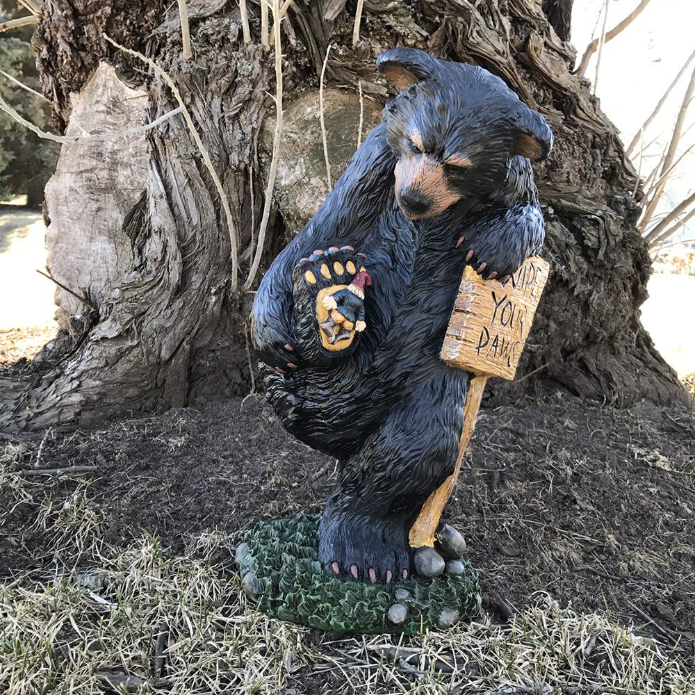 Design House 328203 Wipe Your Paws Bear 24-inch Figurine Statue for Garden Patio Home & Office Décor Housewarming Gifting Birthdays - Image 8