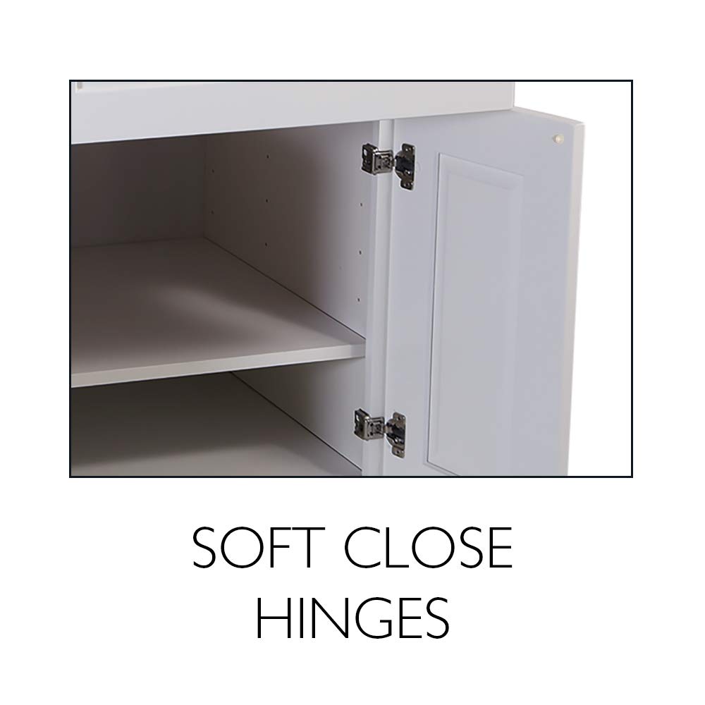 Design House Brookings Shaker Unassembled Wall Kitchen Cabinet W1224, 12 W x 12 D x 24 H, Painted White with Sherwin Williams®, Solid Wood – Design House, 561530 - Image 24