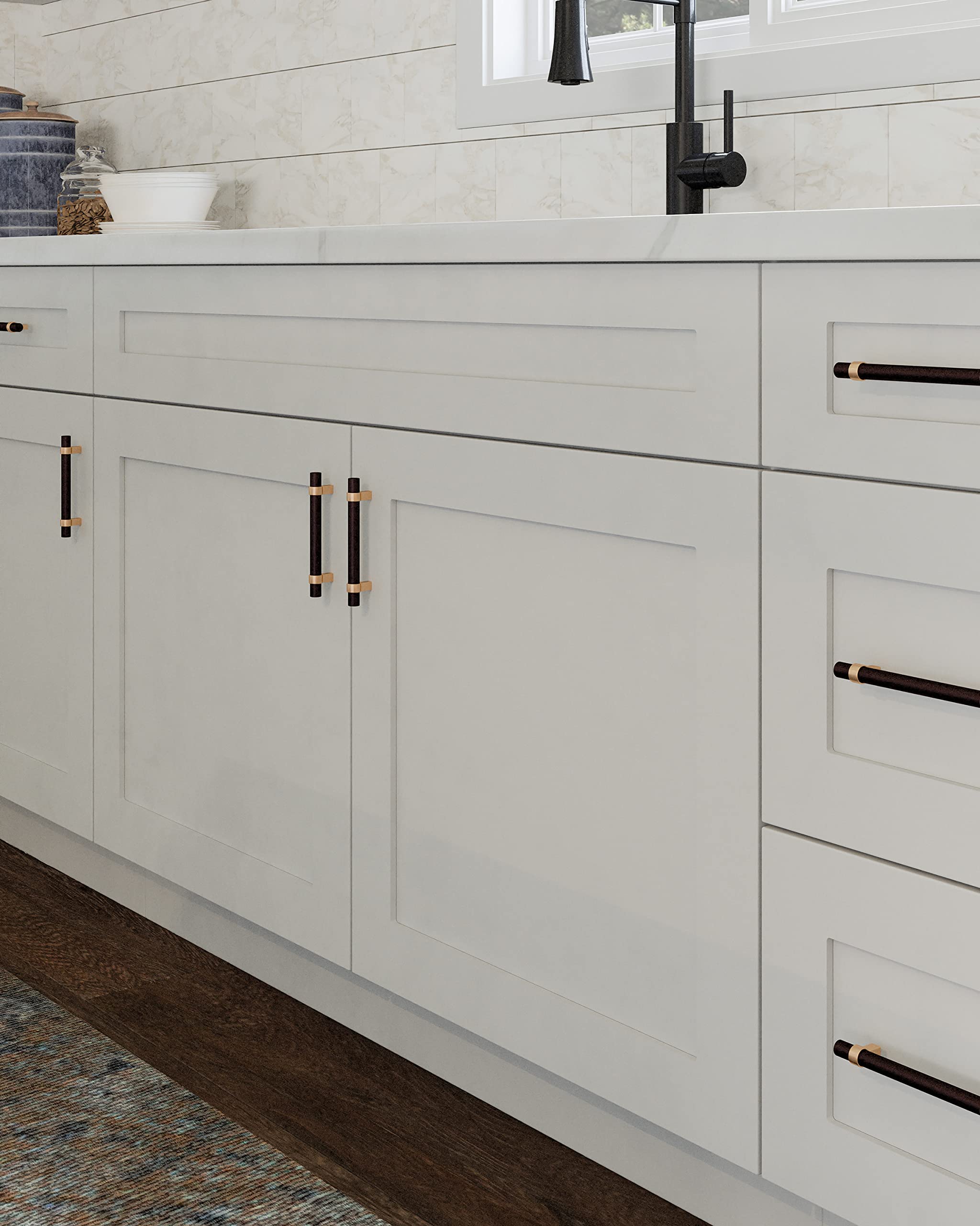 Design House Brookings Shaker Unassembled Sink Base Kitchen Cabinet SB36, 36 W x 24 D x 34.5 H, Painted White, Solid Wood, Design House, 561498 - Image 7