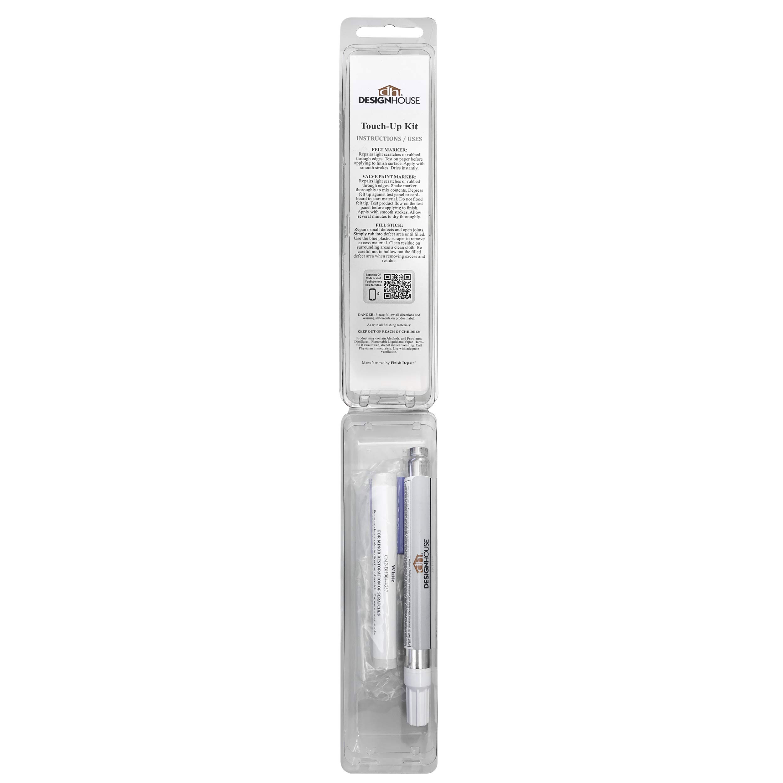 Design House Cabinet Paint Touch-Up Repair Kit for Kitchen or Bath Vanity, White – Design House, 921387-WH - Image 3
