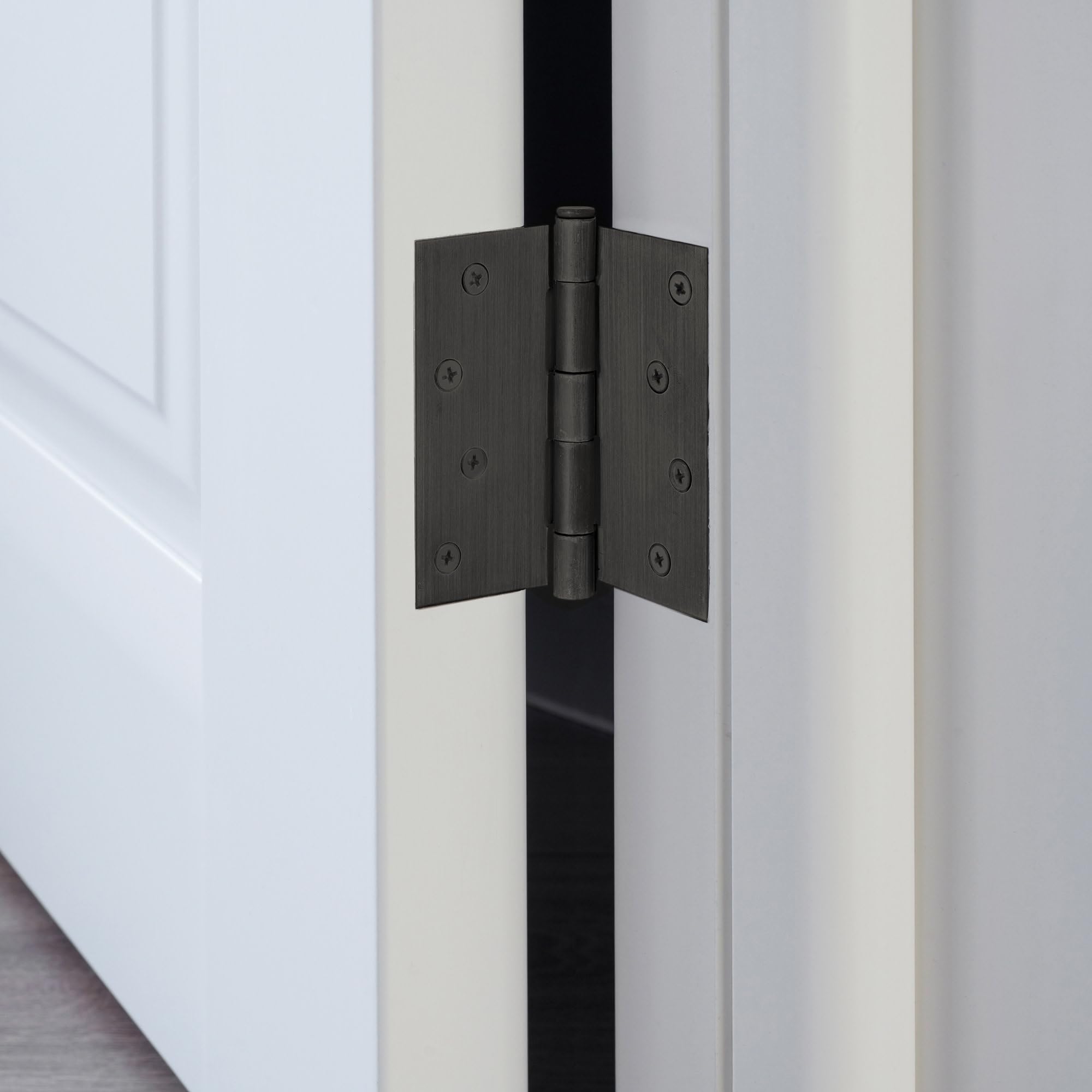 Design House Door Hinges for Interior Doors 3-Pack 4-inch x 4-inch, Design House Square Corner Steel Door Hinge Door Hardware, Oil Rubbed Bronze, 181677 - Image 6