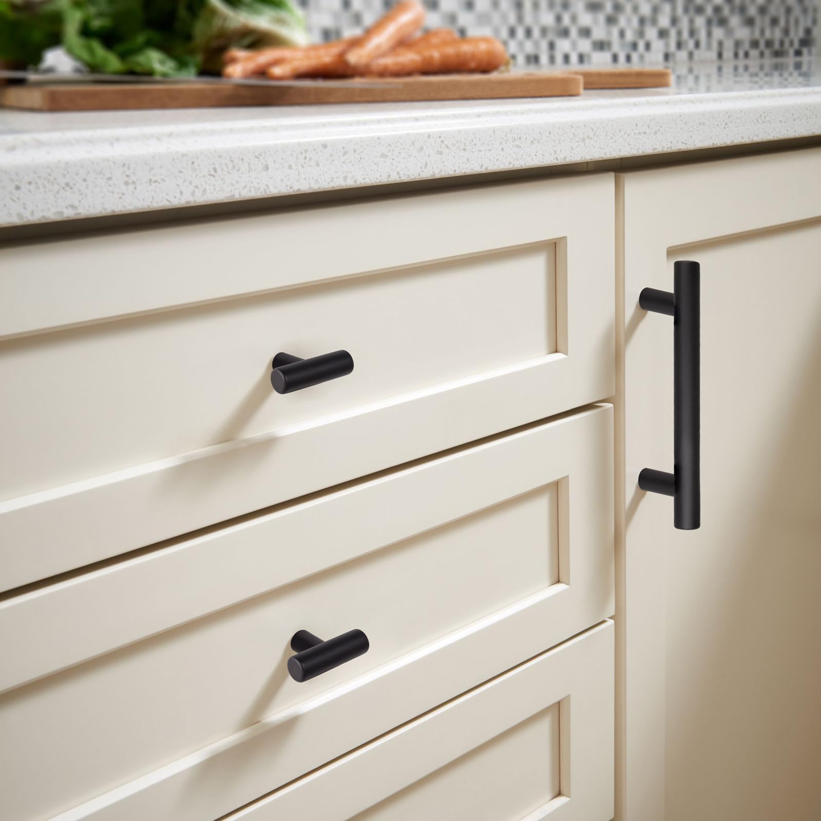 Design House Hollow Cabinet Pulls, 10-Pack, 3-Inch (76 mm) Center-to-Center Drawer Pulls, Modern Kitchen Handles in Matte Black, 208066 - Image 9
