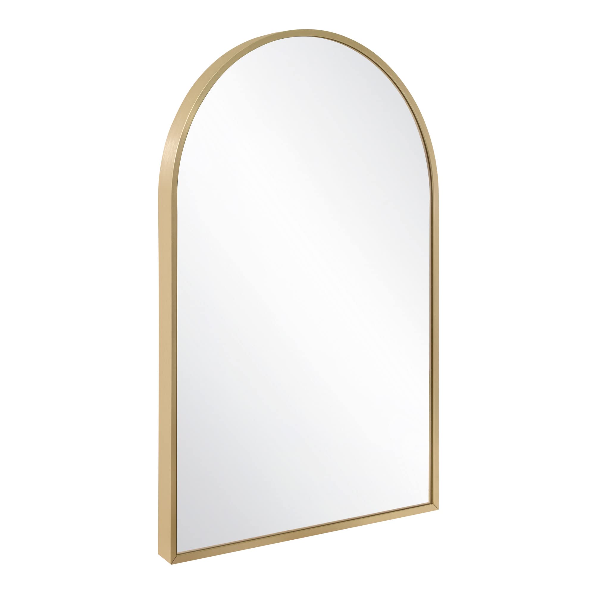 Design House Maeve Arched Wall Accent Mirror, 30" H x 20" L, Modern Metal Framed, Living Room, Bedroom, Bathroom Vanity Mirror, Gold, 596528-GLD - Image 12