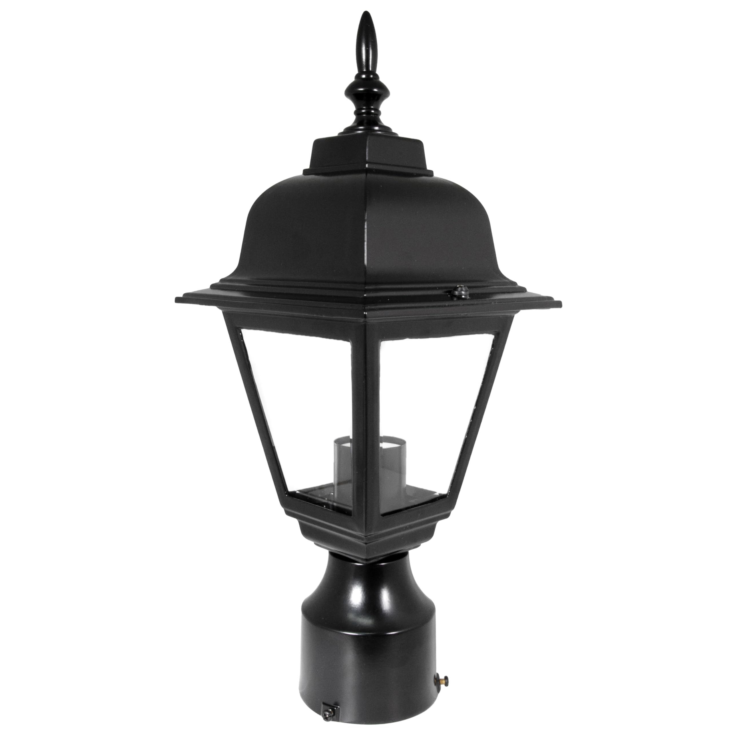 Design House Maple Street Outdoor Post Light with Clear Glass, Wet Rated for Driveway, Patio, and Garden – Design House, 507509 - Image 4